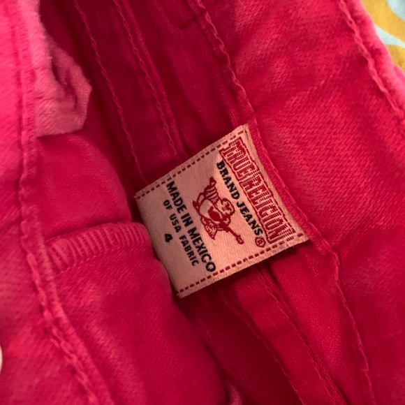 True Religion Kids Dolly Cut Off Pink Denim Short - Picture 6 of 8